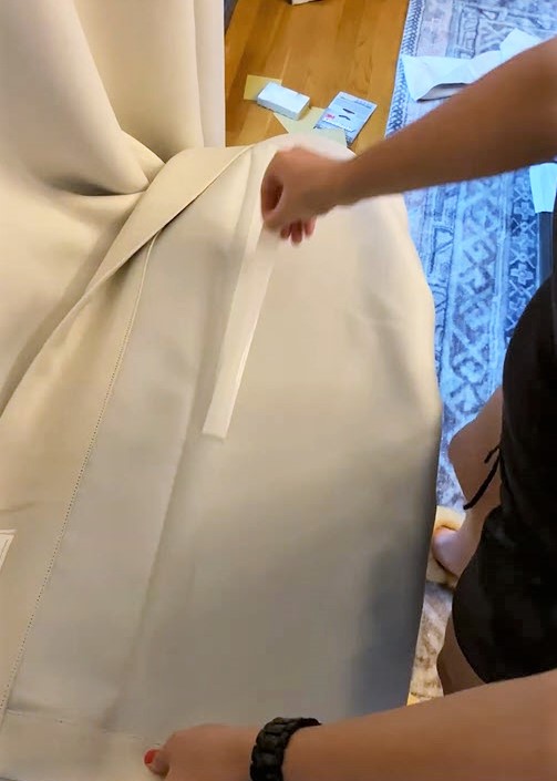 How to Hem Curtains without Sewing - What BB Built