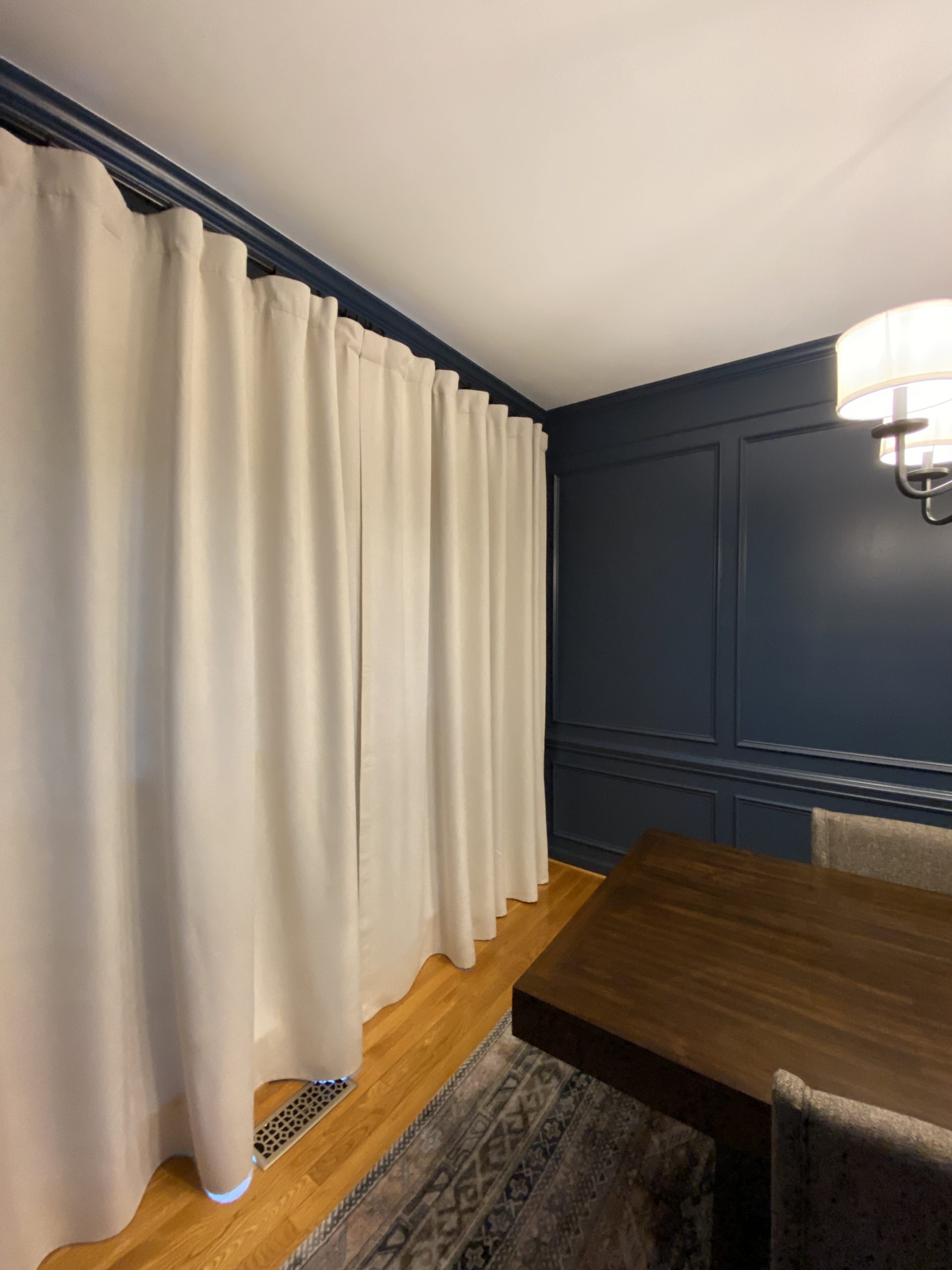 hang curtains without drilling holes | jamie's home blog