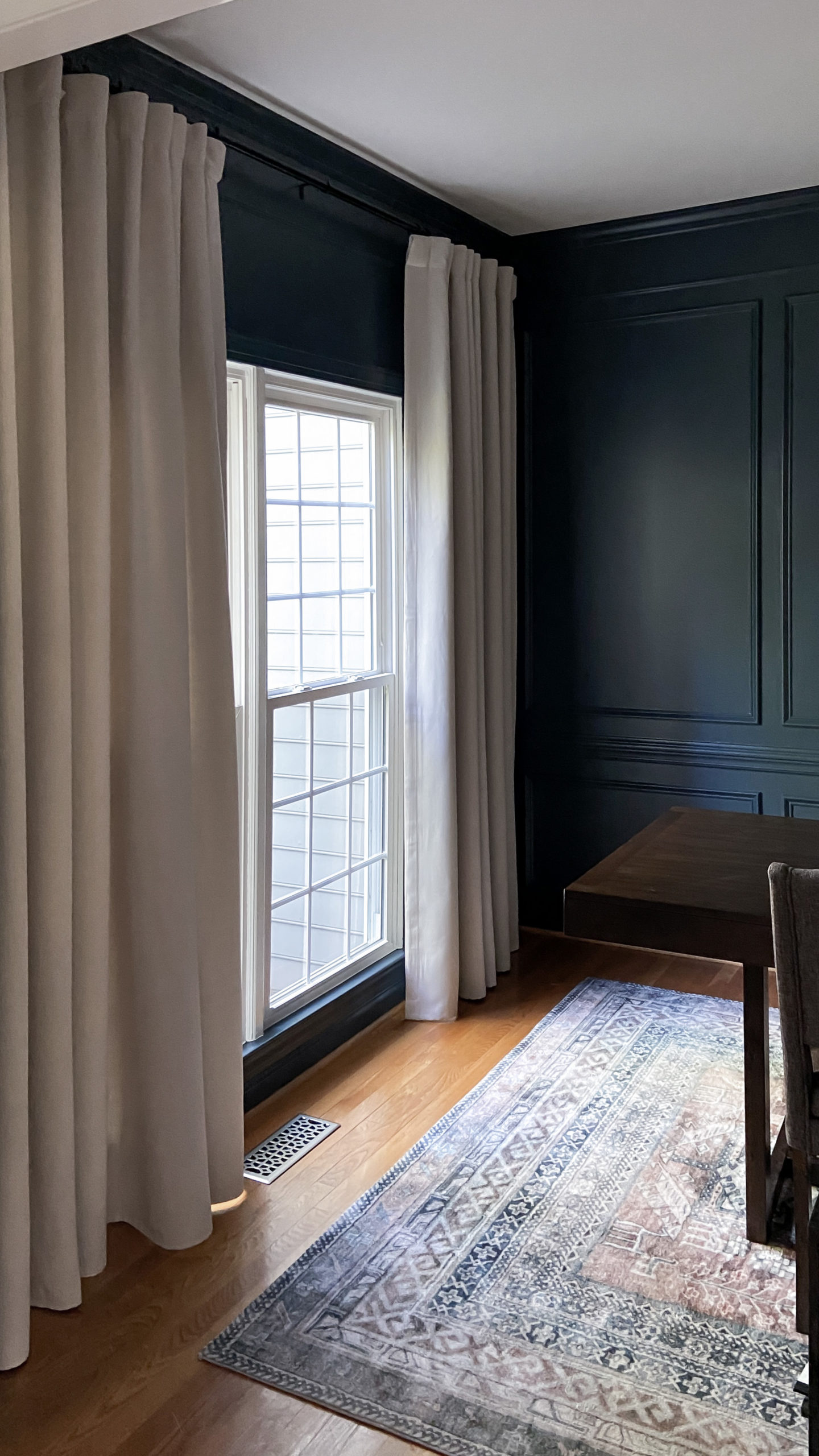 The Easiest (No Sew) Way to Hem Curtains - Pine and Prospect Home