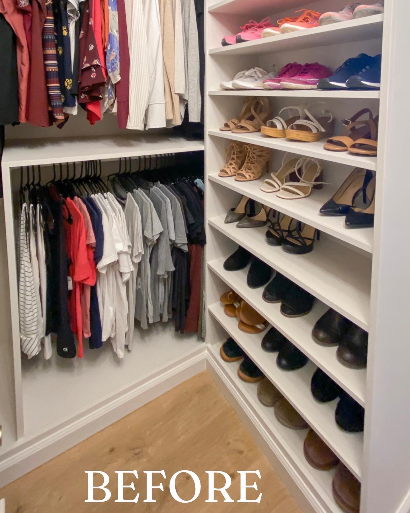 How to Turn a Closet Into Built In Shelves